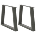 vidaXL Nogi do stolika kawowego w kształcie litery V 2 szt. Antracyt 70x(42-43,3) cm Stal