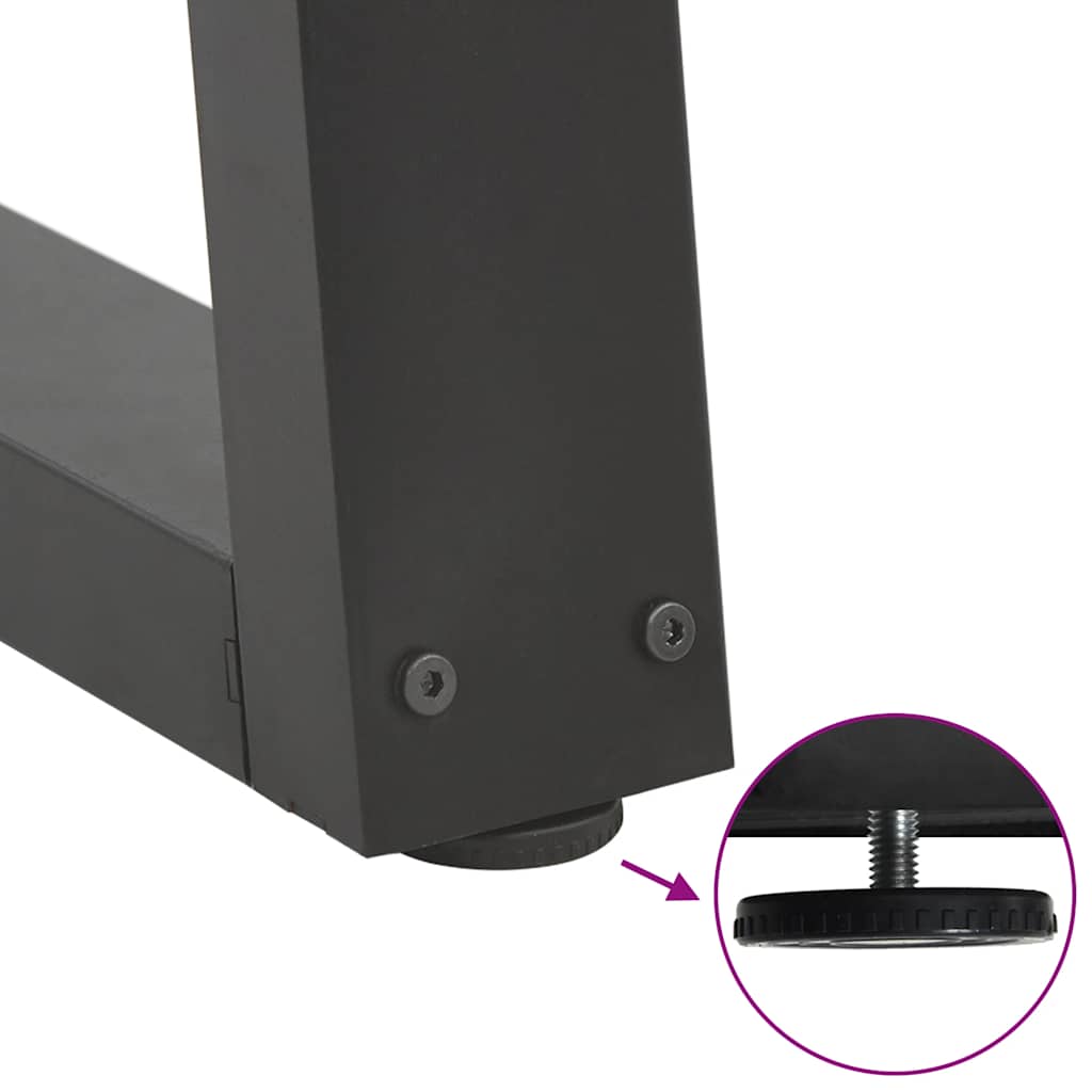 vidaXL Nogi do stolika kawowego w kształcie litery V 2 szt. Antracyt 70x(42-43,3) cm Stal