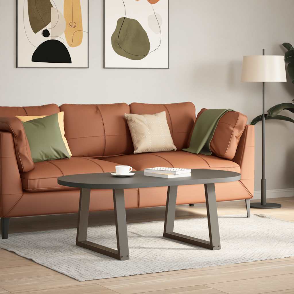vidaXL Nogi do stolika kawowego w kształcie litery V 2 szt. Naturalna stal 70x(42-43,3) cm Stal