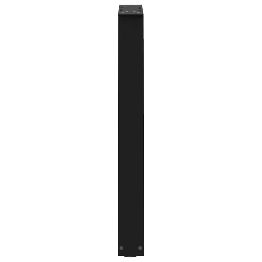 vidaXL Nogi do stołu jadalnego w kształcie litery V 2 szt. Czarne 50x(72-73,3) cm Stal