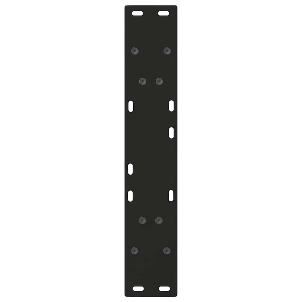 vidaXL Nogi do stołu jadalnego w kształcie litery V 2 szt. Czarne 50x(72-73,3) cm Stal