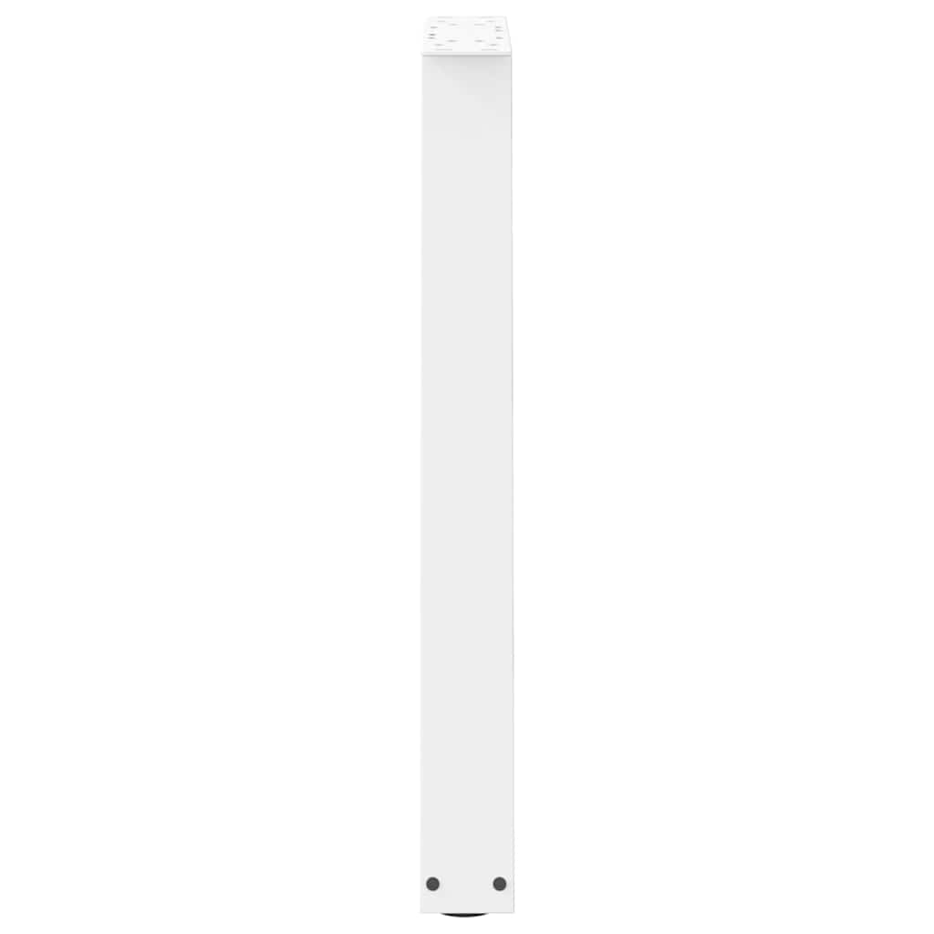 vidaXL Nogi do stołu jadalnego w kształcie litery V 2 szt. Białe 50x(72-73,3) cm Stal