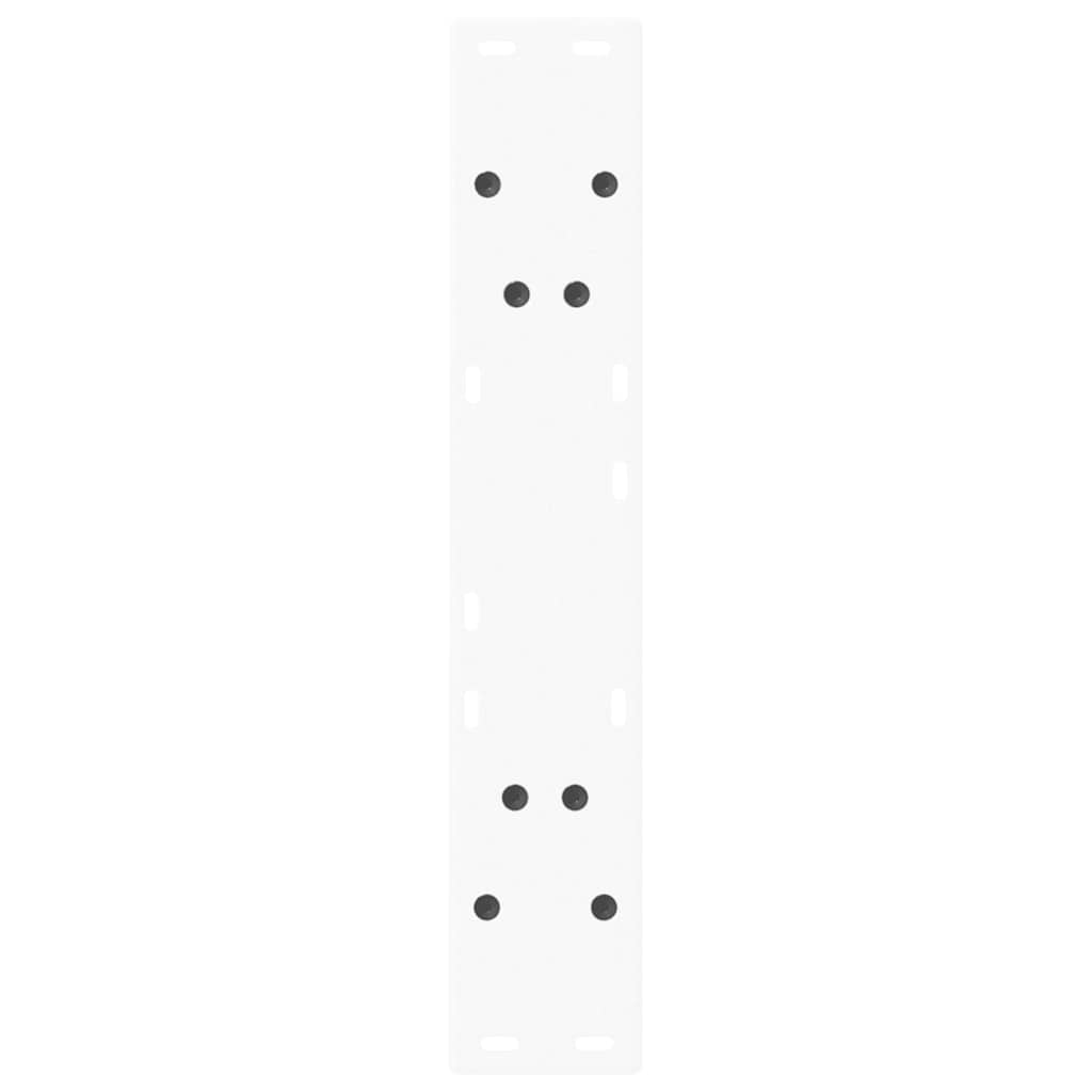 vidaXL Nogi do stołu jadalnego w kształcie litery V 2 szt. Białe 50x(72-73,3) cm Stal