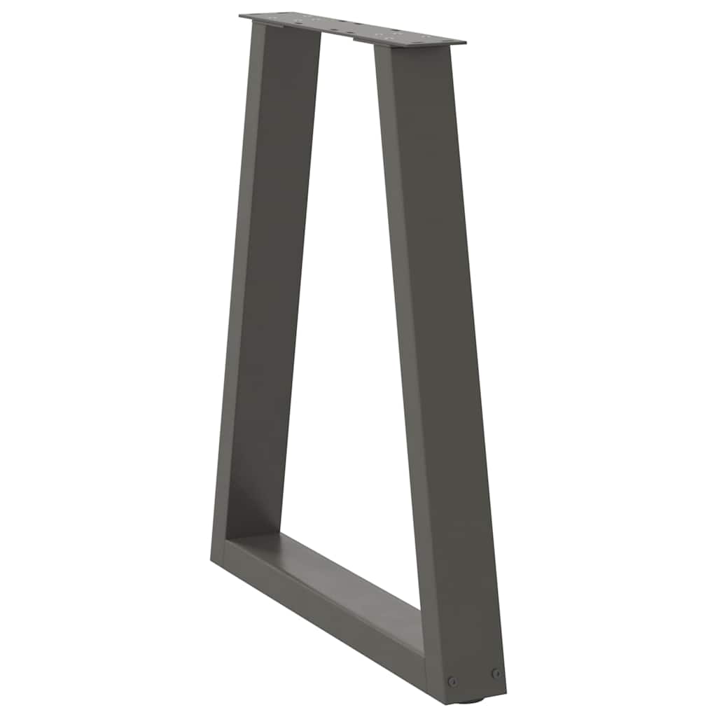 vidaXL Nogi do stołu jadalnego w kształcie litery V 2 szt. Antracyt 50x(72-73,3) cm Stal