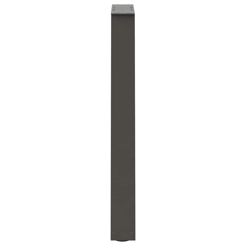 vidaXL Nogi do stołu jadalnego w kształcie litery V 2 szt. Antracyt 50x(72-73,3) cm Stal