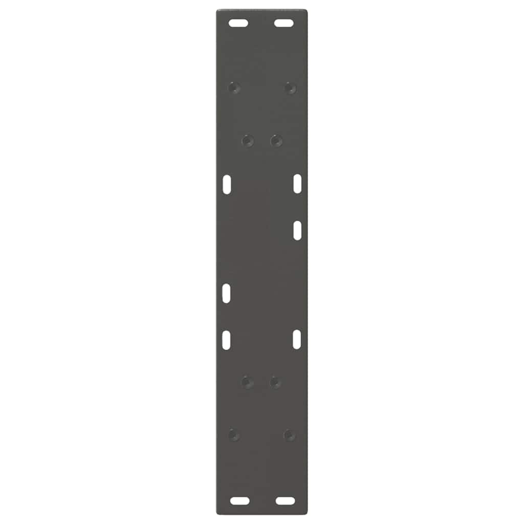vidaXL Nogi do stołu jadalnego w kształcie litery V 2 szt. Antracyt 50x(72-73,3) cm Stal