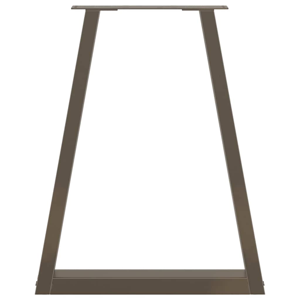 vidaXL Nogi do stołu jadalnego w kształcie litery V 2 szt. Naturalna stal 50x(72-73,3) cm Stal