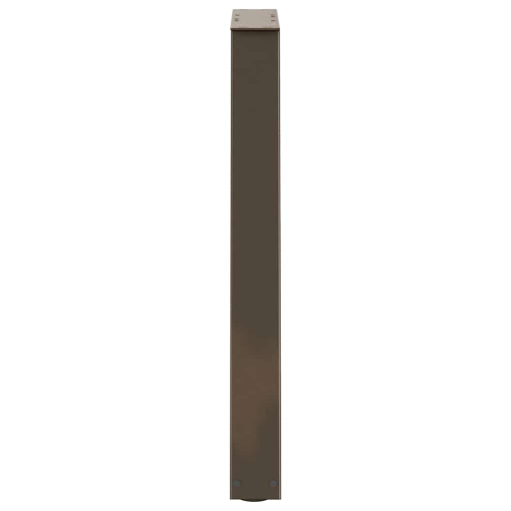 vidaXL Nogi do stołu jadalnego w kształcie litery V 2 szt. Naturalna stal 50x(72-73,3) cm Stal