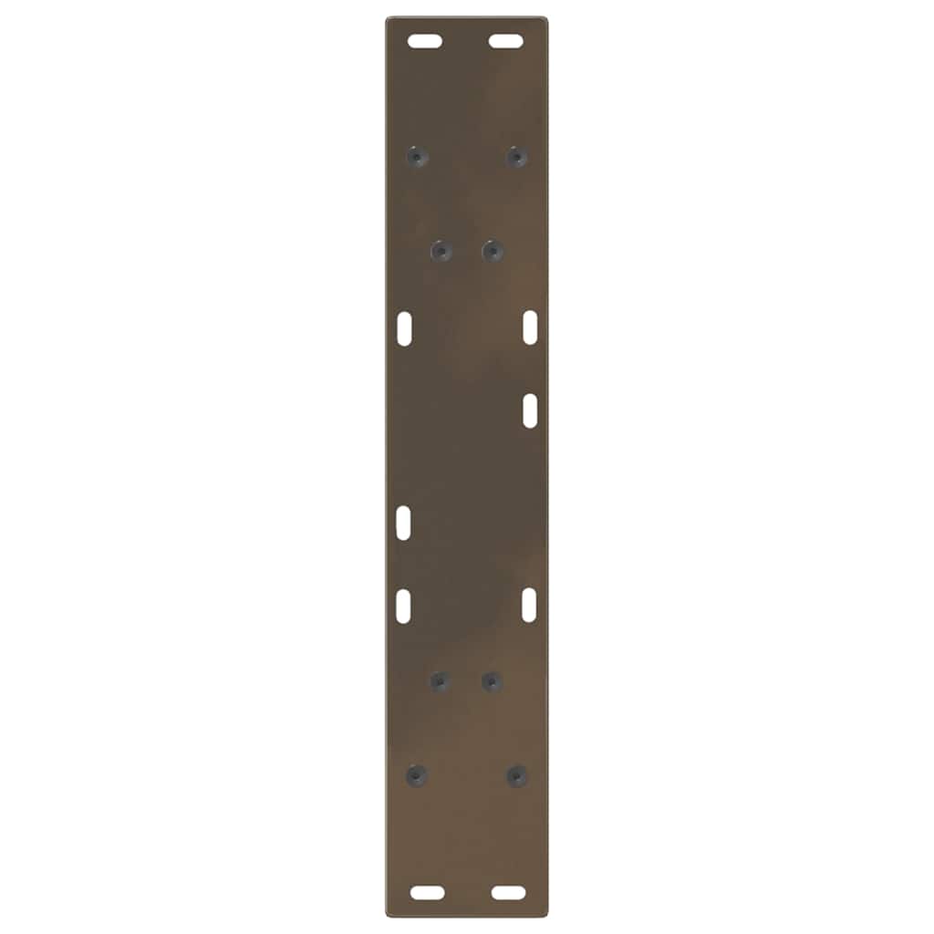 vidaXL Nogi do stołu jadalnego w kształcie litery V 2 szt. Naturalna stal 50x(72-73,3) cm Stal