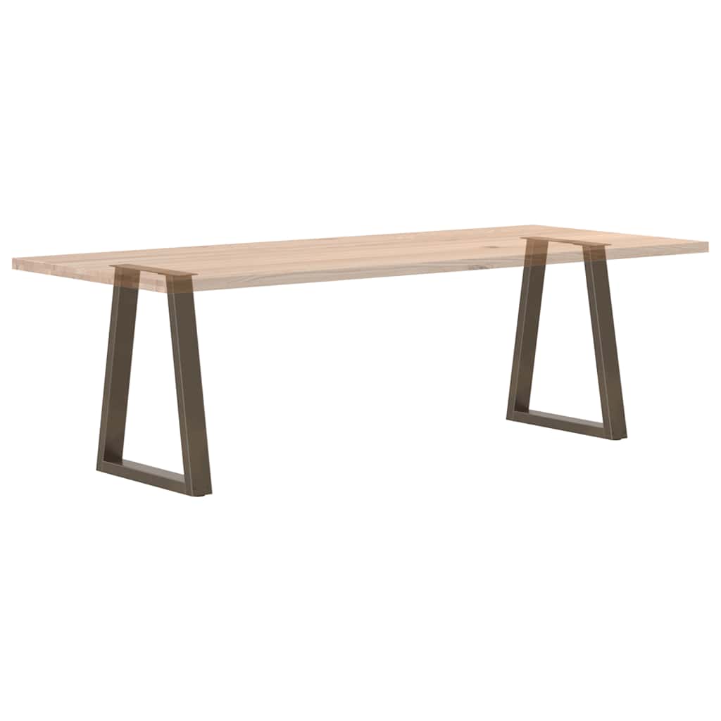 vidaXL Nogi do stołu jadalnego w kształcie litery V 2 szt. Naturalna stal 50x(72-73,3) cm Stal