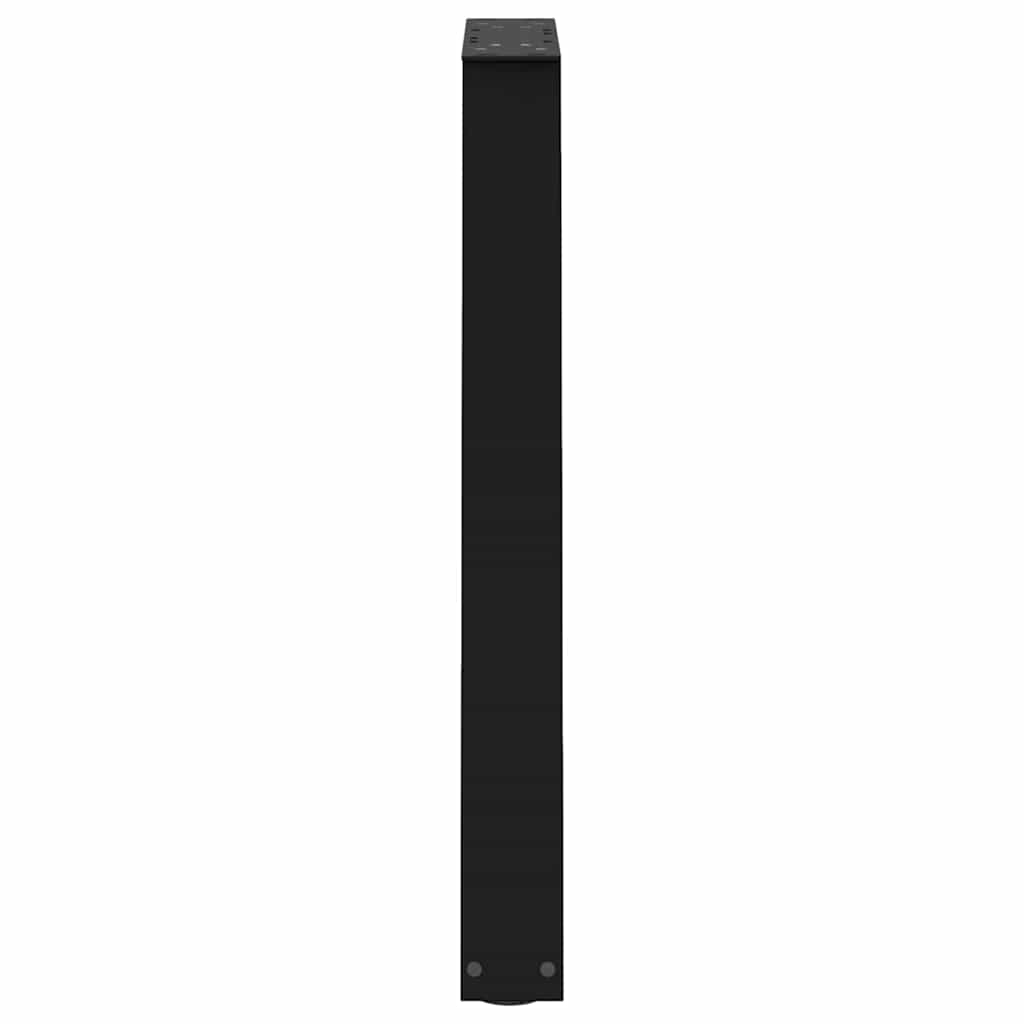 vidaXL Nogi do stołu jadalnego w kształcie litery V 2 szt. Czarne 60x(72-73,3) cm Stal