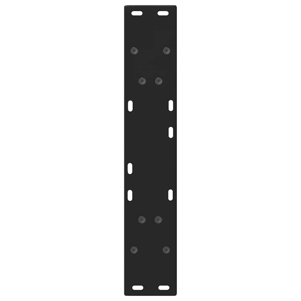 vidaXL Nogi do stołu jadalnego w kształcie litery V 2 szt. Czarne 60x(72-73,3) cm Stal