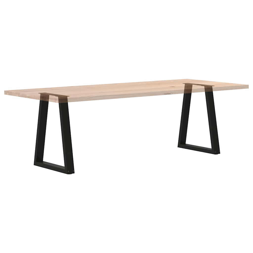 vidaXL Nogi do stołu jadalnego w kształcie litery V 2 szt. Czarne 60x(72-73,3) cm Stal