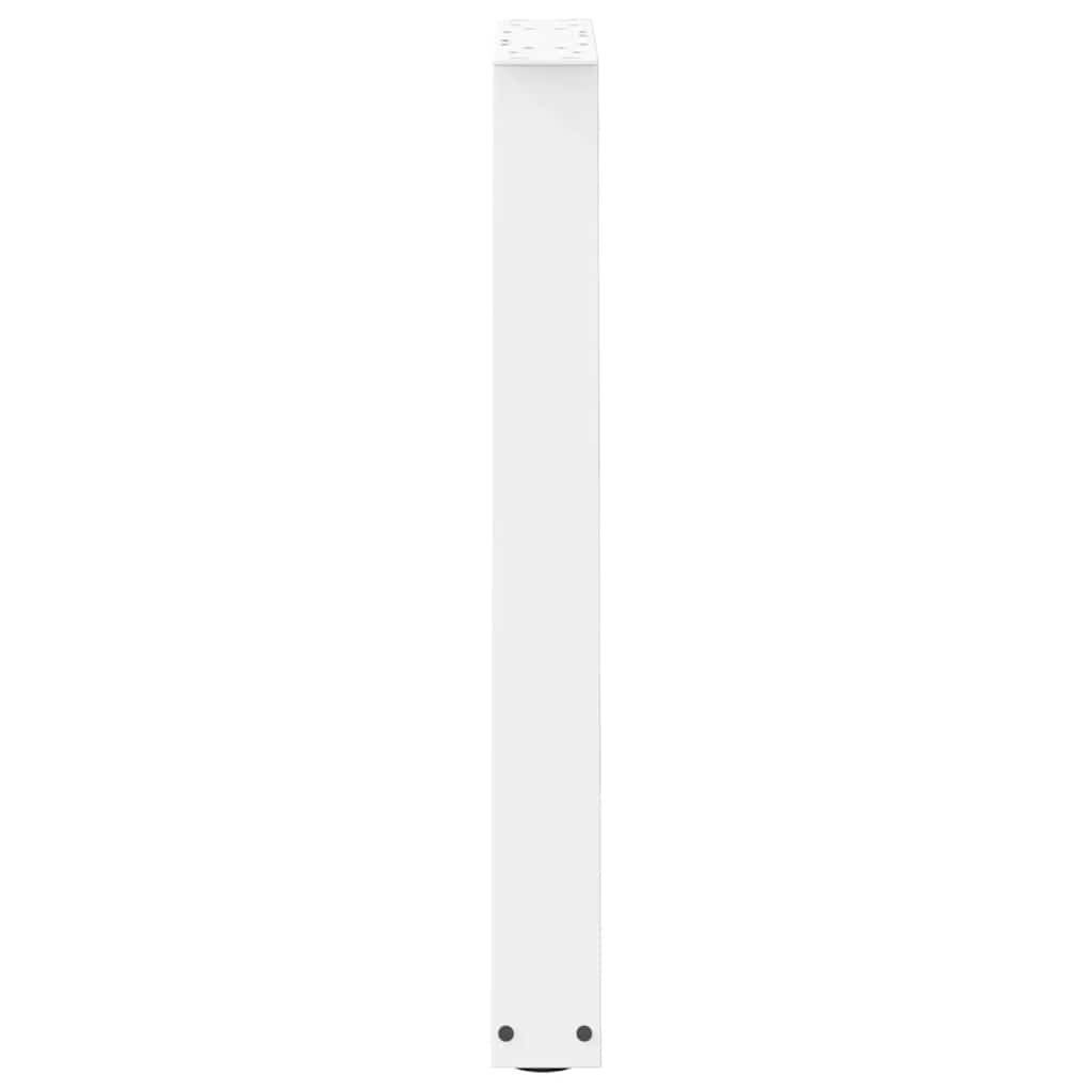 vidaXL Nogi do stołu jadalnego w kształcie litery V 2 szt. Białe 60x(72-73,3) cm Stal