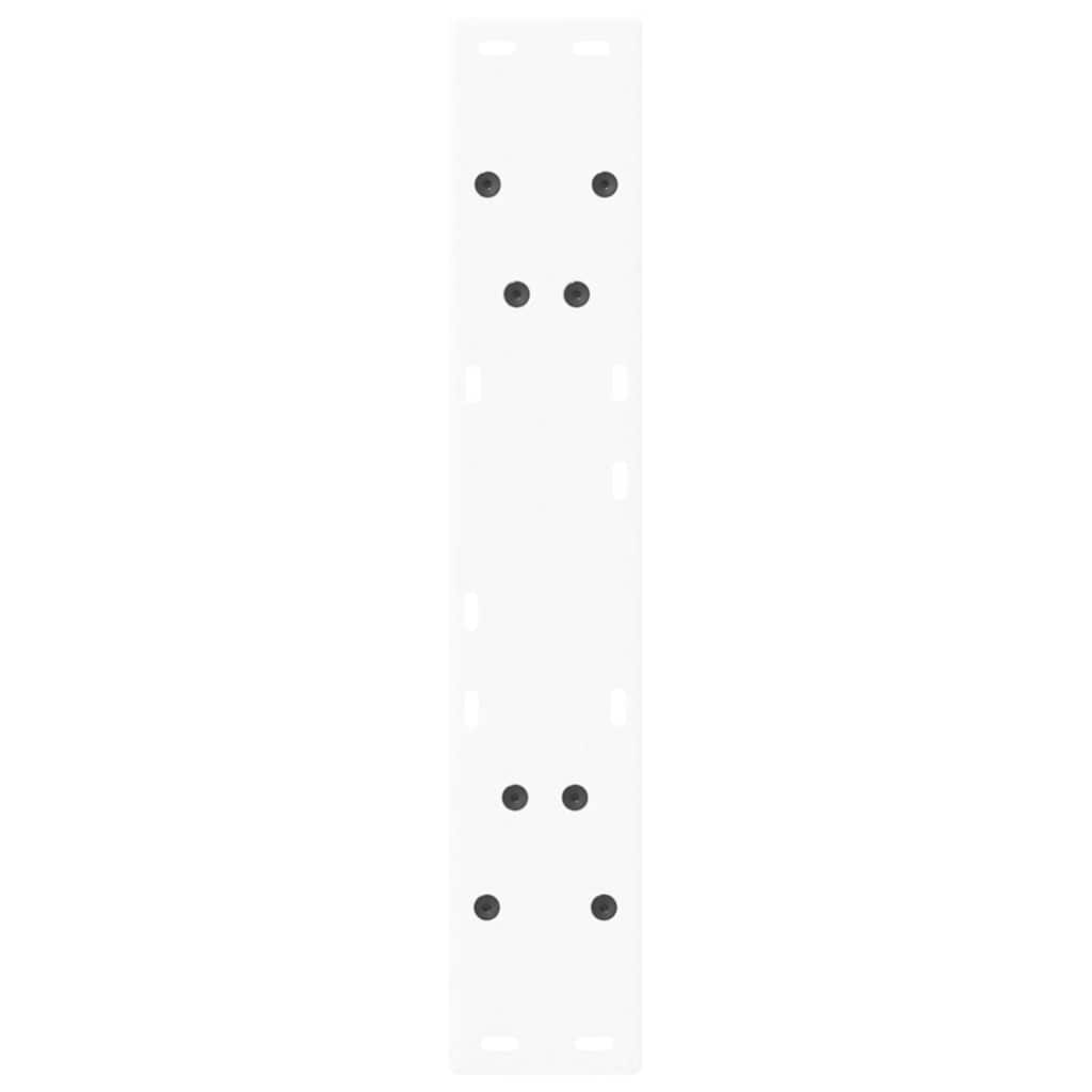 vidaXL Nogi do stołu jadalnego w kształcie litery V 2 szt. Białe 60x(72-73,3) cm Stal