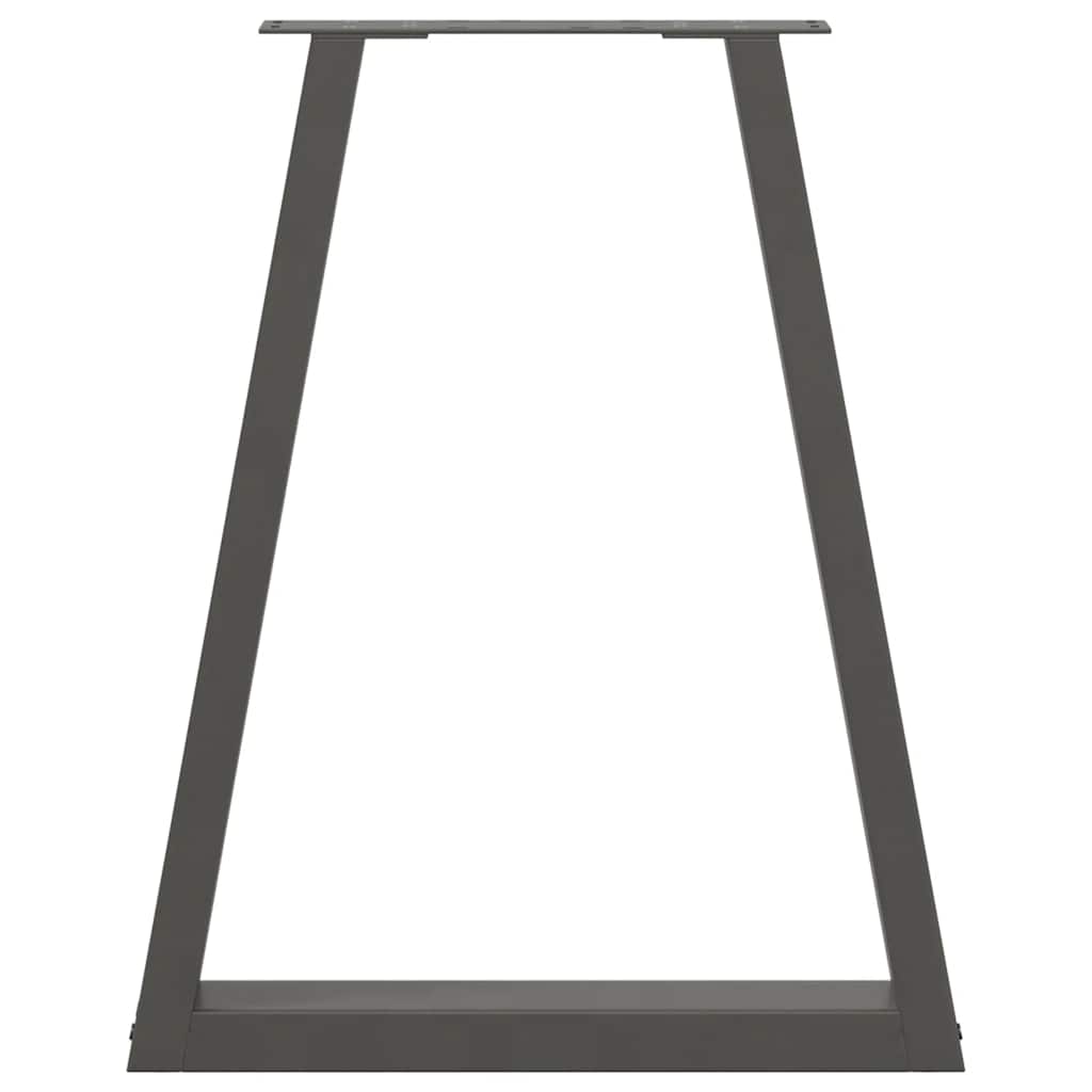 vidaXL Nogi do stołu jadalnego w kształcie litery V 2 szt. Antracyt 60x(72-73,3) cm Stal