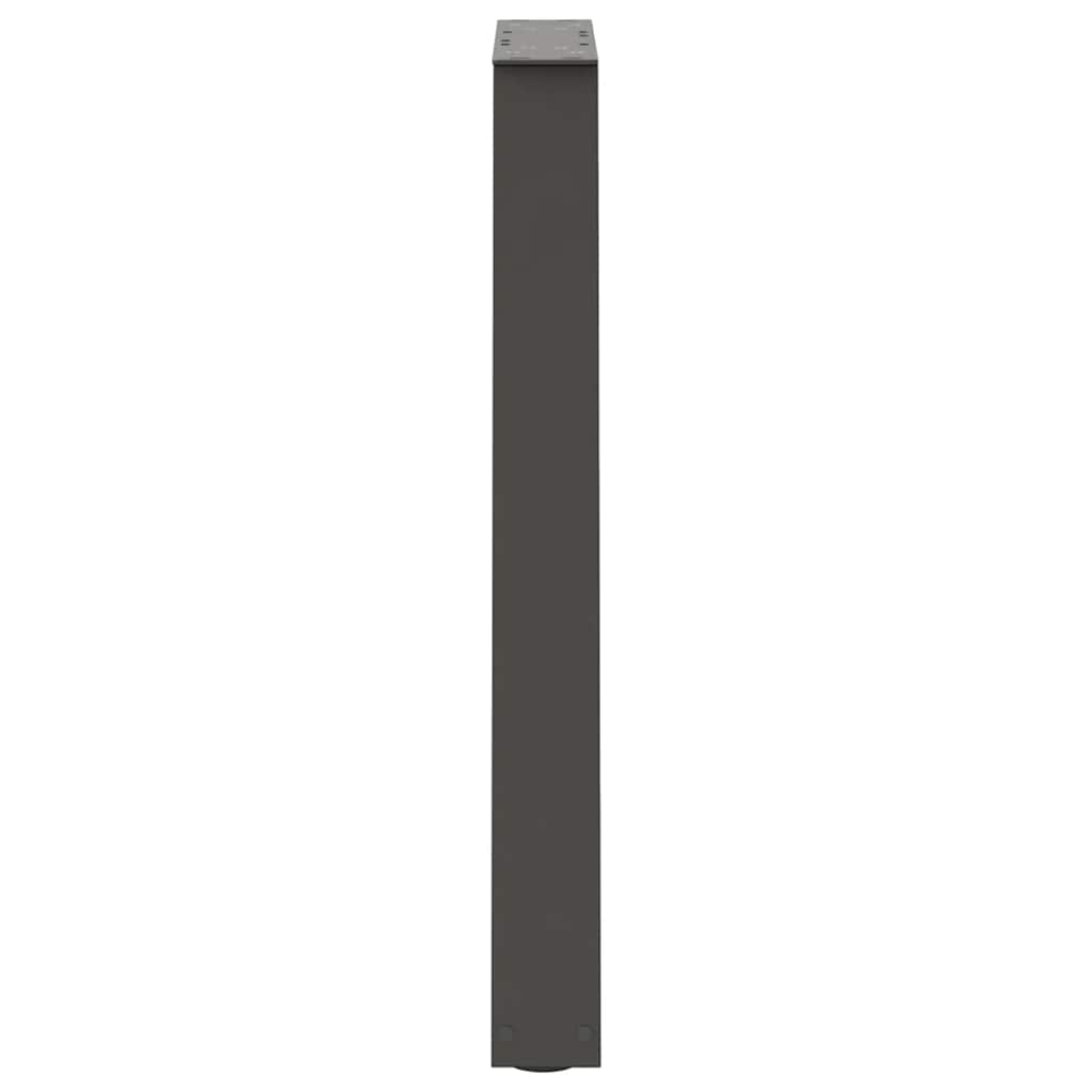 vidaXL Nogi do stołu jadalnego w kształcie litery V 2 szt. Antracyt 60x(72-73,3) cm Stal