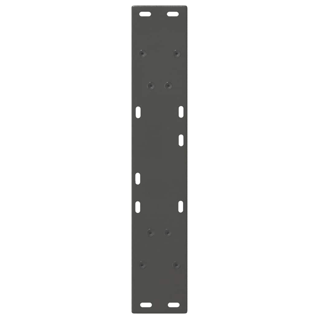 vidaXL Nogi do stołu jadalnego w kształcie litery V 2 szt. Antracyt 60x(72-73,3) cm Stal