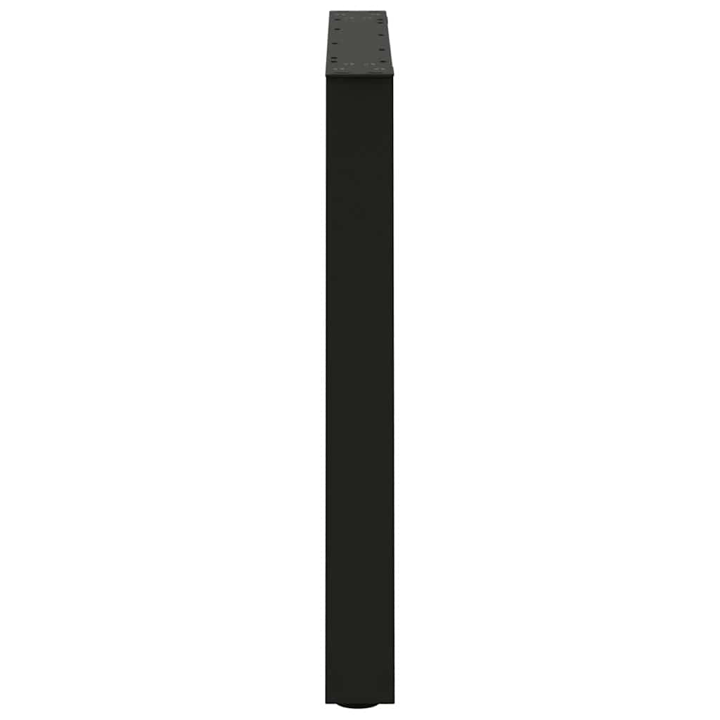 vidaXL Nogi do stołu jadalnego w kształcie litery V 2 szt. Czarne 70x(72-73,3) cm Stal