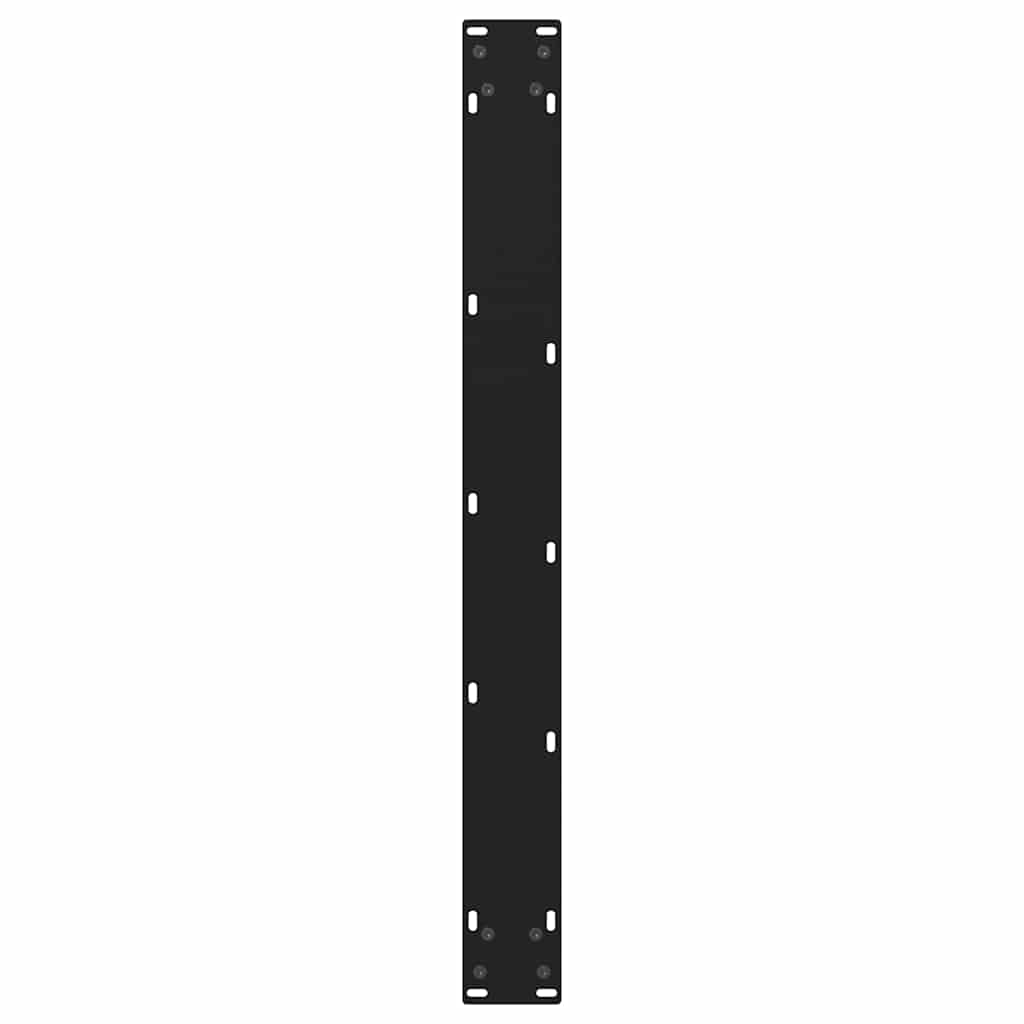 vidaXL Nogi do stołu jadalnego w kształcie litery V 2 szt. Czarne 70x(72-73,3) cm Stal