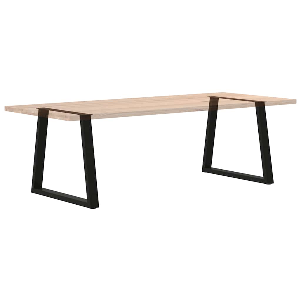 vidaXL Nogi do stołu jadalnego w kształcie litery V 2 szt. Czarne 70x(72-73,3) cm Stal