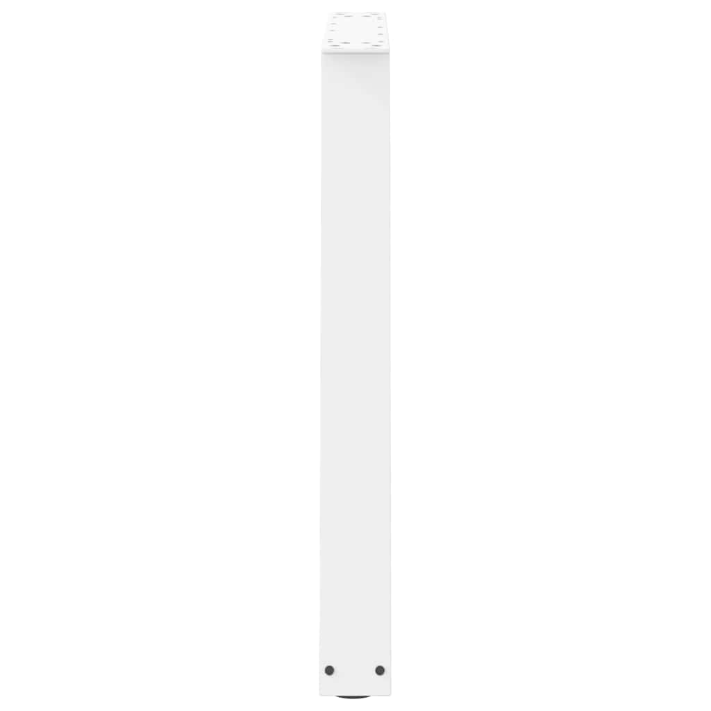 vidaXL Nogi do stołu jadalnego w kształcie litery V 2 szt. Białe 70x(72-73,3) cm Stal