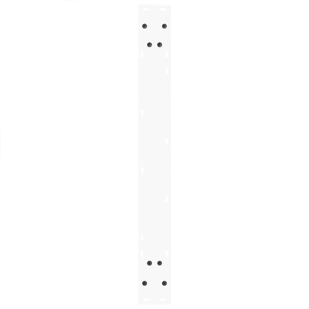 vidaXL Nogi do stołu jadalnego w kształcie litery V 2 szt. Białe 70x(72-73,3) cm Stal