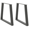 vidaXL Nogi do stołu jadalnego w kształcie litery V 2 szt. Antracyt 70x(72-73,3) cm Stal