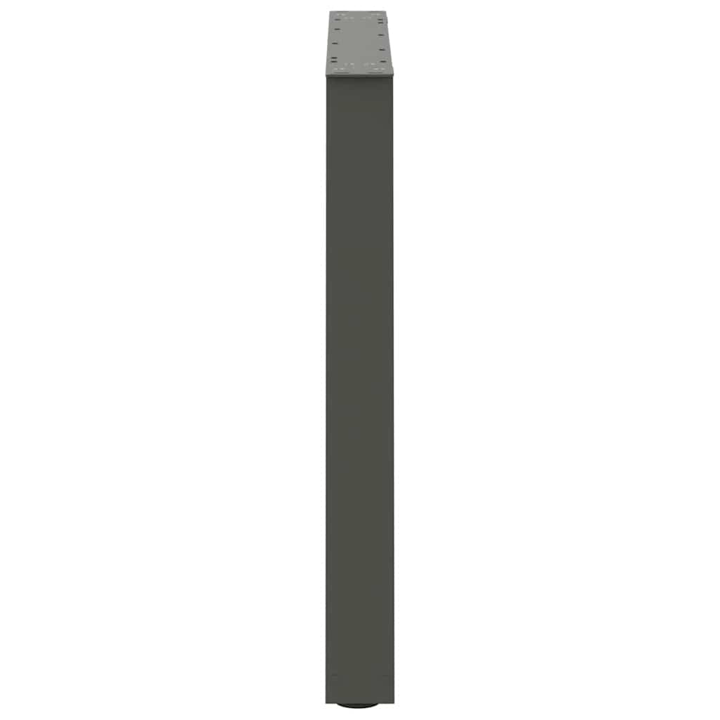 vidaXL Nogi do stołu jadalnego w kształcie litery V 2 szt. Antracyt 70x(72-73,3) cm Stal