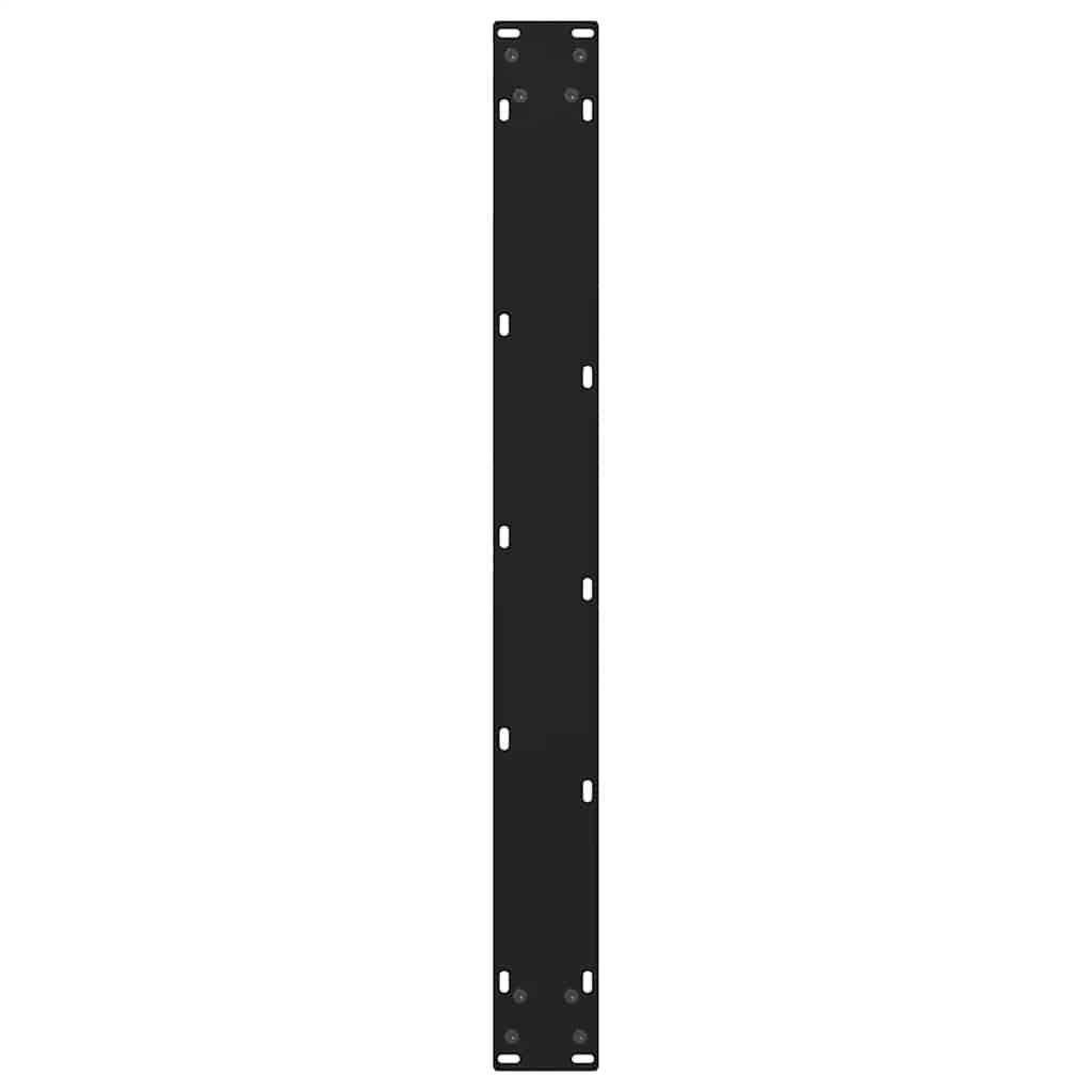 vidaXL Nogi do stołu jadalnego w kształcie litery V 2 szt. Czarne 80x(72-73,3) cm Stal
