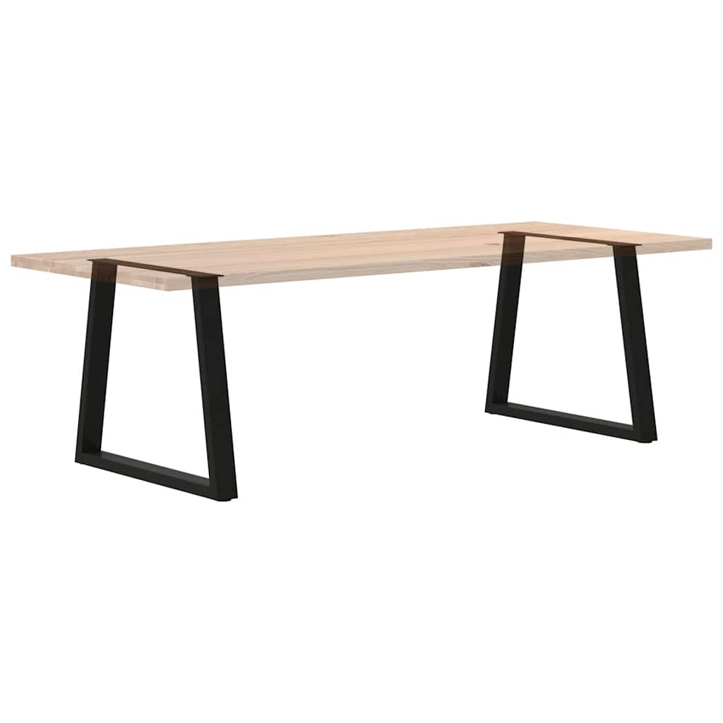 vidaXL Nogi do stołu jadalnego w kształcie litery V 2 szt. Czarne 80x(72-73,3) cm Stal