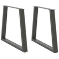 vidaXL Nogi do stołu jadalnego w kształcie litery V 2 szt. Antracyt 80x(72-73,3) cm Stal