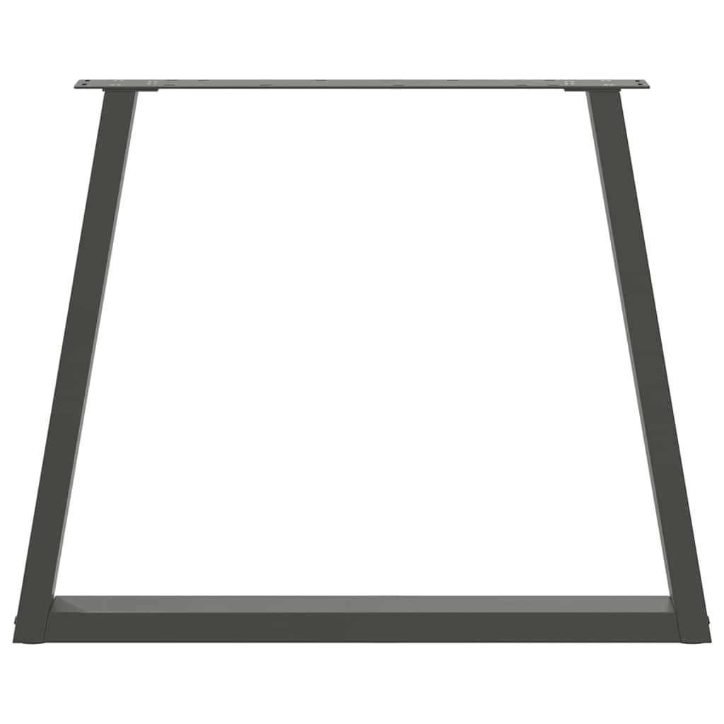 vidaXL Nogi do stołu jadalnego w kształcie litery V 2 szt. Antracyt 80x(72-73,3) cm Stal