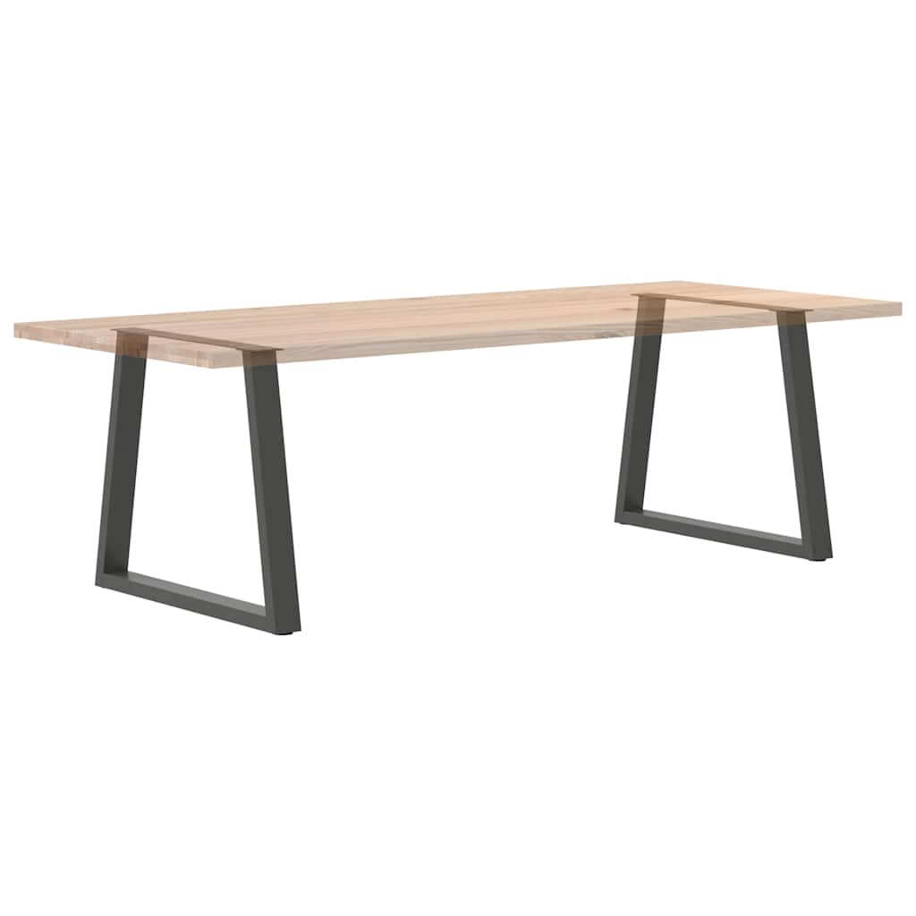vidaXL Nogi do stołu jadalnego w kształcie litery V 2 szt. Antracyt 80x(72-73,3) cm Stal