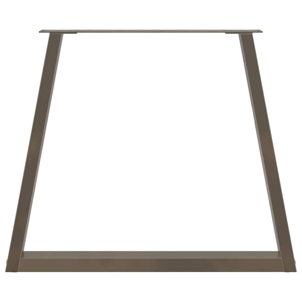vidaXL Nogi do stołu jadalnego w kształcie litery V 2 szt. Naturalna stal 80x(72-73,3) cm Stal
