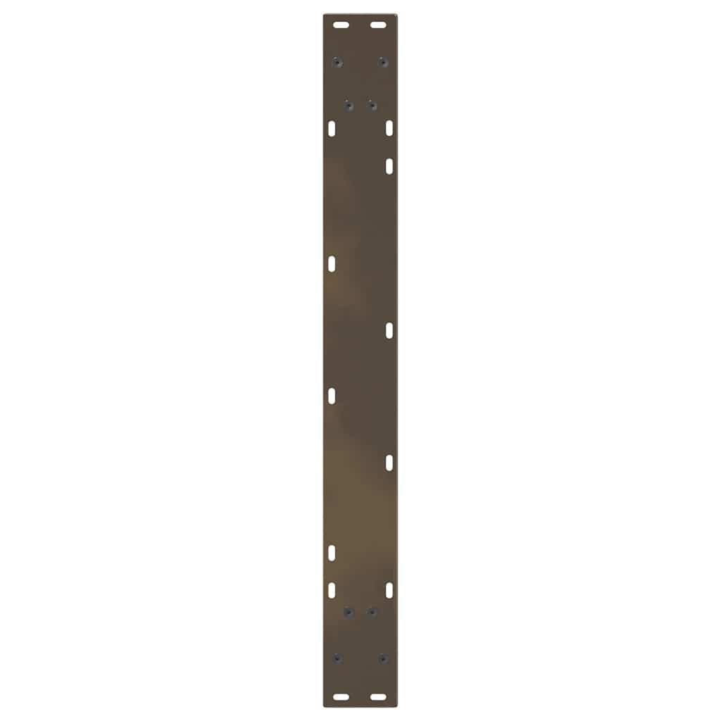 vidaXL Nogi do stołu jadalnego w kształcie litery V 2 szt. Naturalna stal 80x(72-73,3) cm Stal