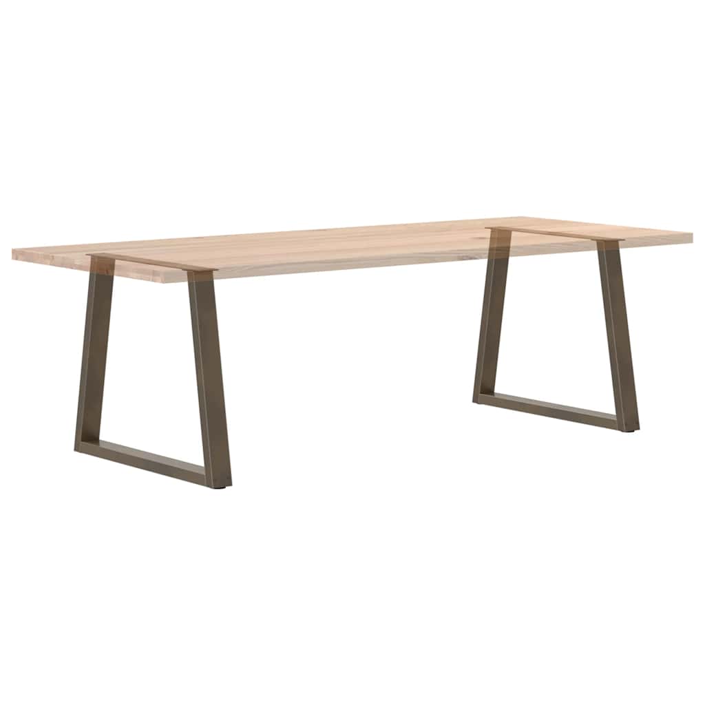 vidaXL Nogi do stołu jadalnego w kształcie litery V 2 szt. Naturalna stal 80x(72-73,3) cm Stal