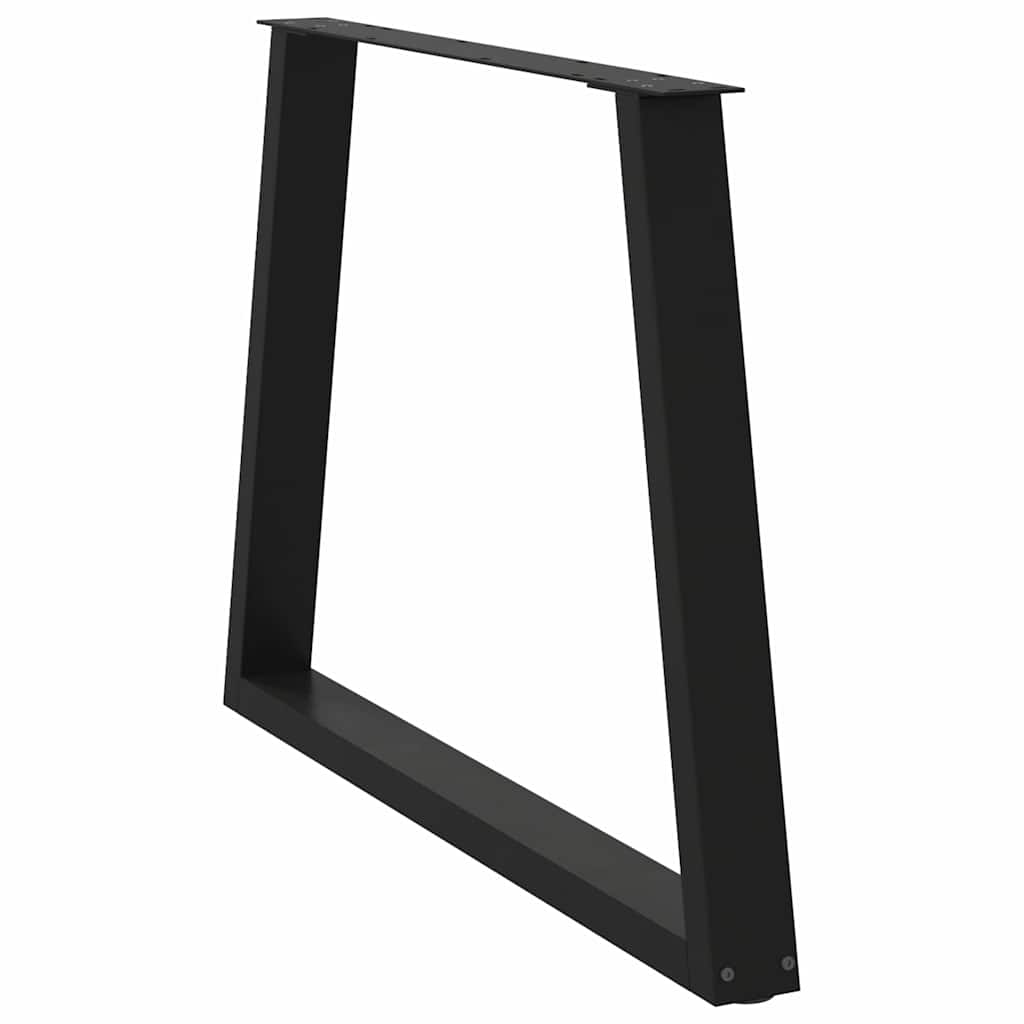 vidaXL Nogi do stołu jadalnego w kształcie litery V 2 szt. Czarne 90x(72-73,3) cm Stal
