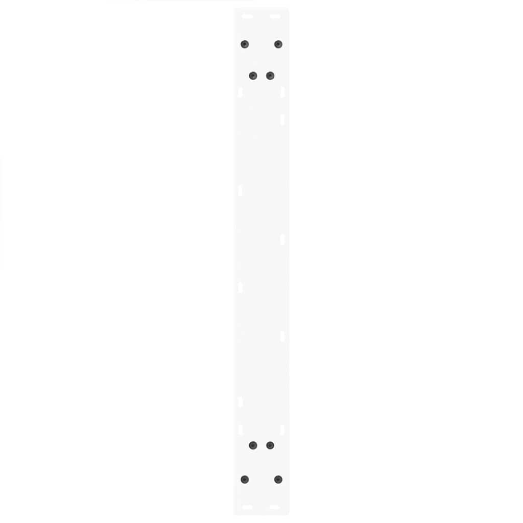 vidaXL Nogi do stołu jadalnego w kształcie litery V 2 szt. Białe 90x(72-73,3) cm Stal