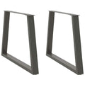 vidaXL Nogi do stołu jadalnego w kształcie litery V 2 szt. Antracyt 90x(72-73,3) cm Stal