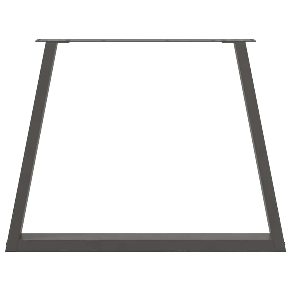 vidaXL Nogi do stołu jadalnego w kształcie litery V 2 szt. Antracyt 90x(72-73,3) cm Stal