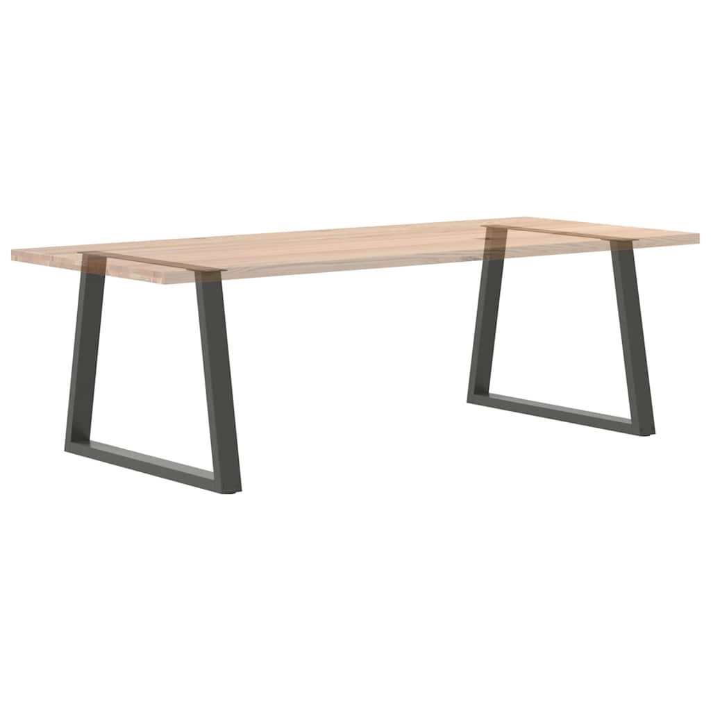 vidaXL Nogi do stołu jadalnego w kształcie litery V 2 szt. Antracyt 90x(72-73,3) cm Stal