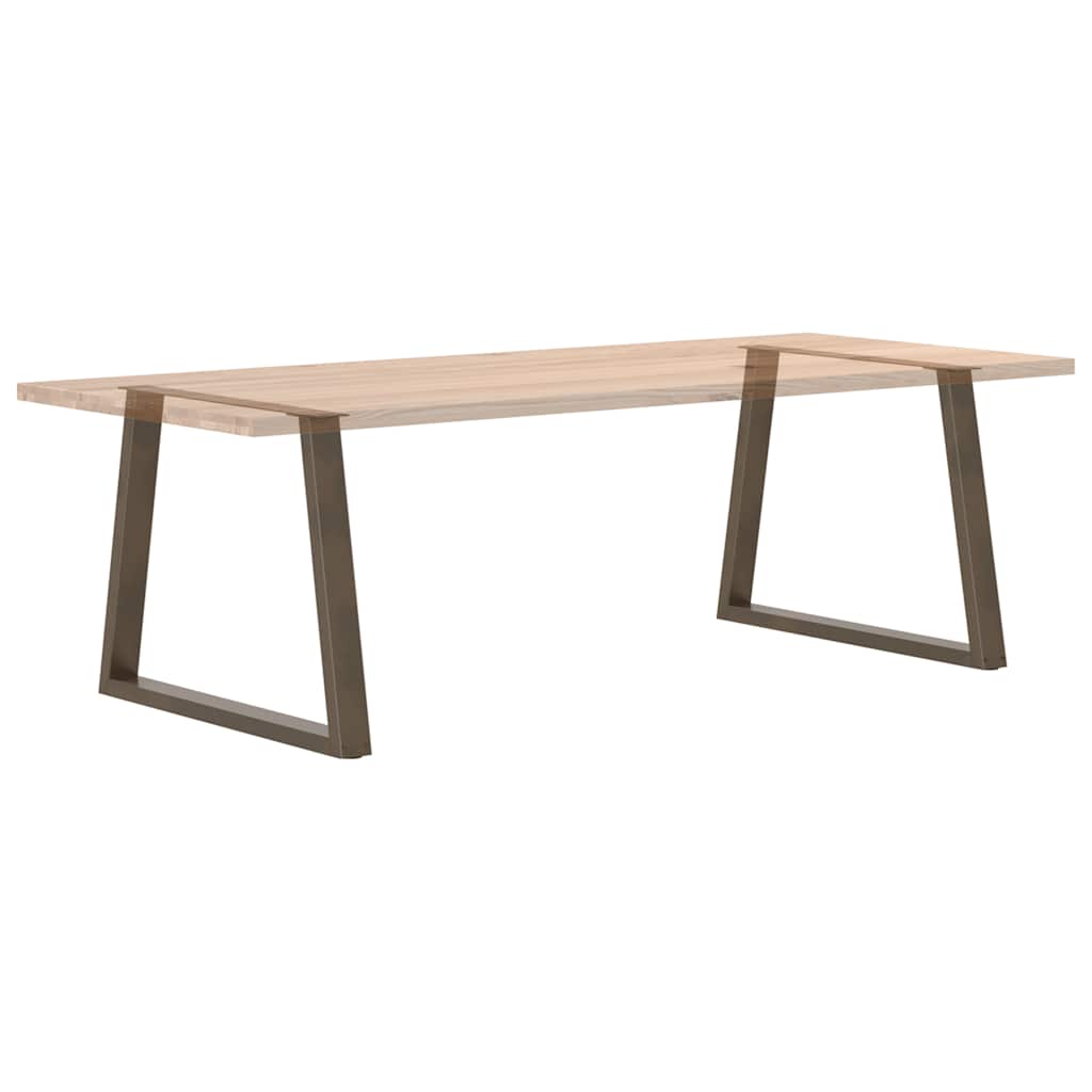 vidaXL Nogi do stołu jadalnego w kształcie litery V 2 szt. Naturalna stal 90x(72-73,3) cm Stal
