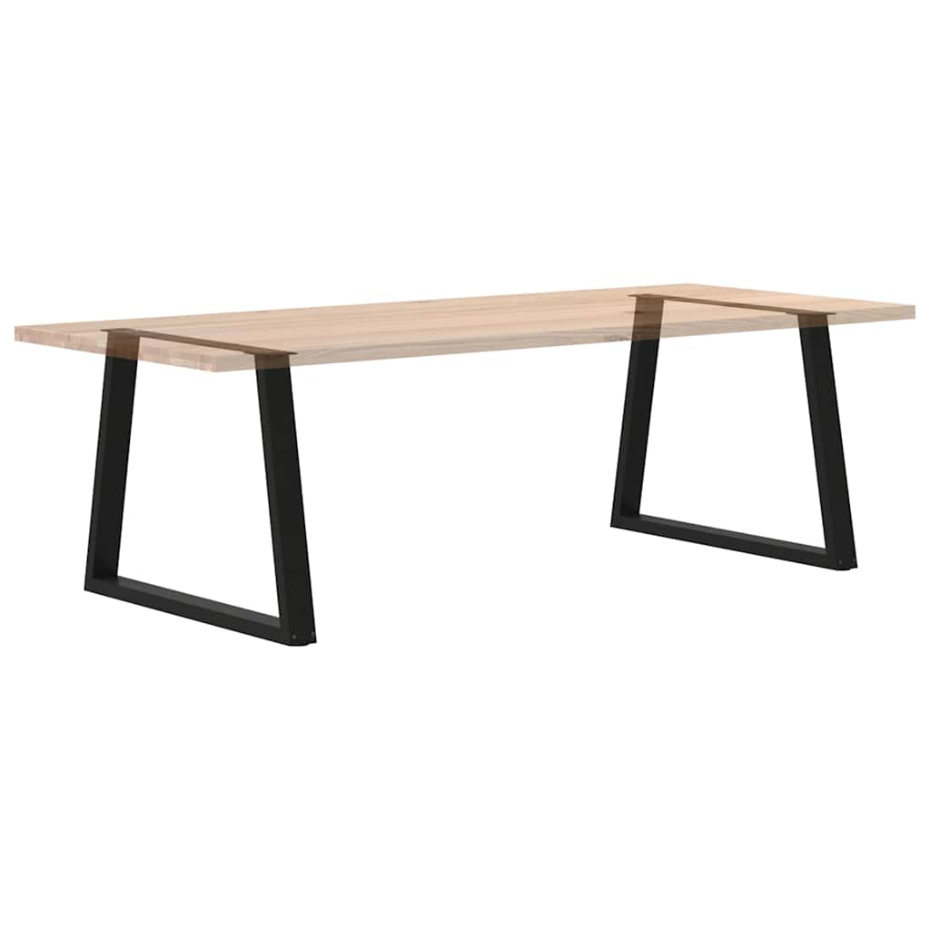 vidaXL Nogi do stołu jadalnego w kształcie litery V 2 szt. Czarne 100x(72-73,3) cm Stal