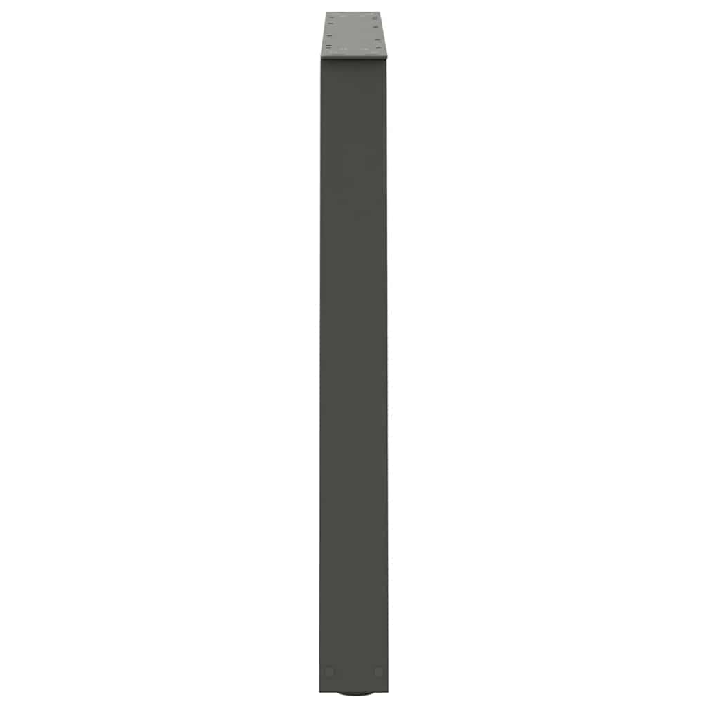 vidaXL Nogi do stołu jadalnego w kształcie litery V 2 szt. Antracyt 100x(72-73,3) cm Stal