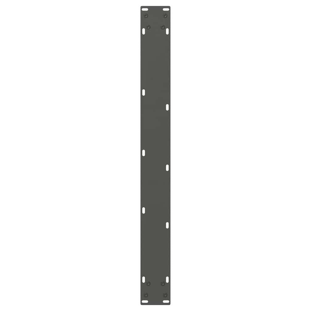 vidaXL Nogi do stołu jadalnego w kształcie litery V 2 szt. Antracyt 100x(72-73,3) cm Stal
