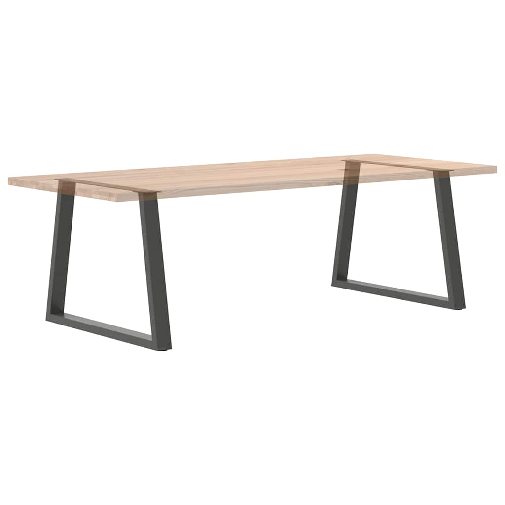 vidaXL Nogi do stołu jadalnego w kształcie litery V 2 szt. Antracyt 100x(72-73,3) cm Stal