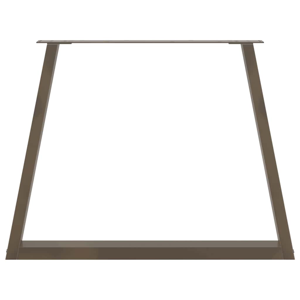 vidaXL Nogi do stołu jadalnego w kształcie litery V 2 szt. Naturalna stal 100x(72-73,3) cm Stal