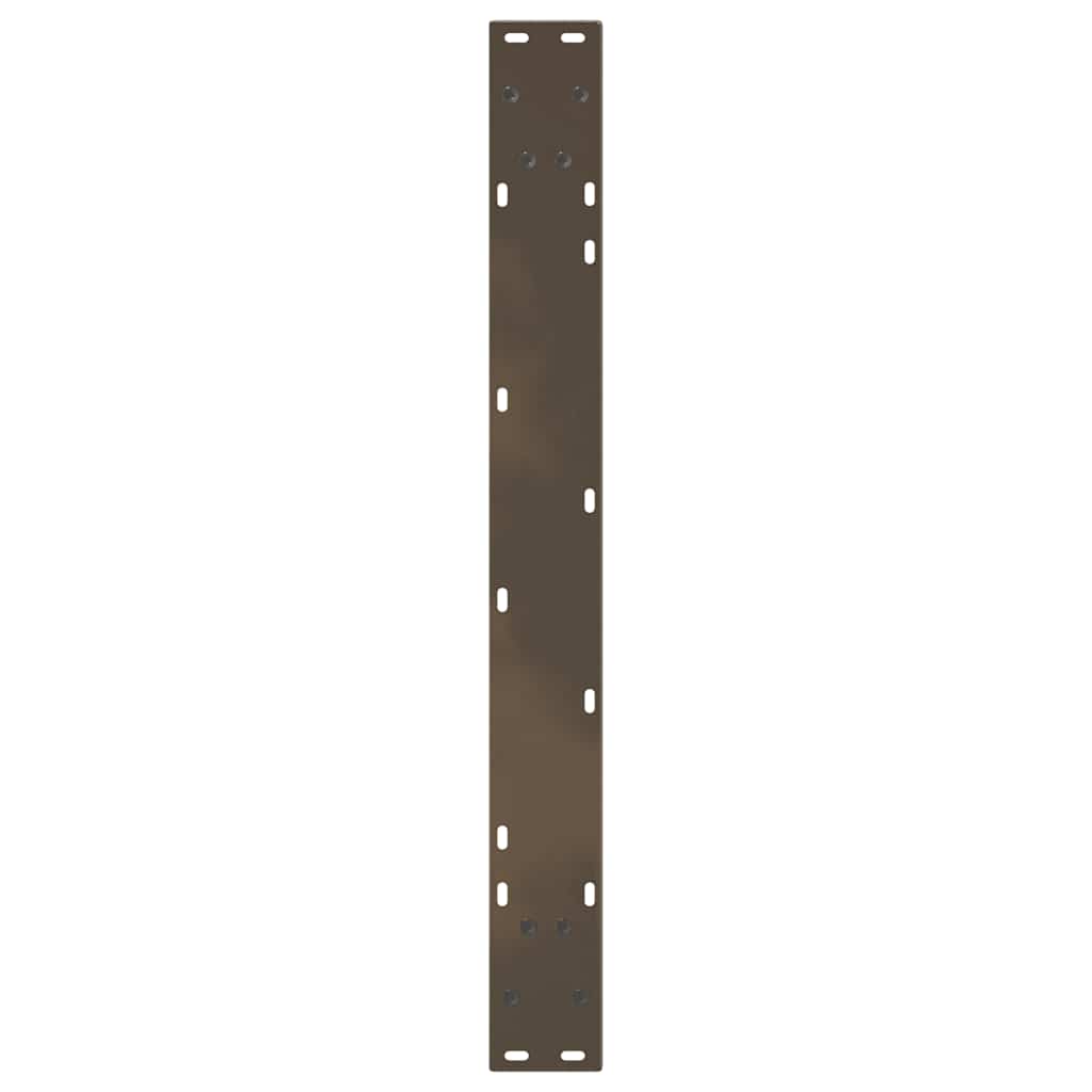 vidaXL Nogi do stołu jadalnego w kształcie litery V 2 szt. Naturalna stal 100x(72-73,3) cm Stal