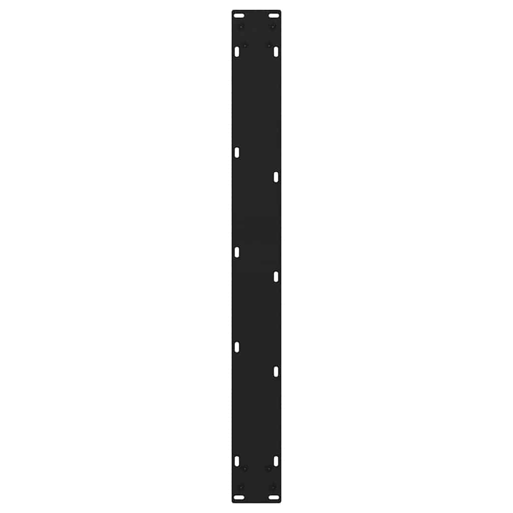 vidaXL Nogi do stołu jadalnego w kształcie litery V 3 szt. Czarne 70x(72-73,3) cm Stalowe